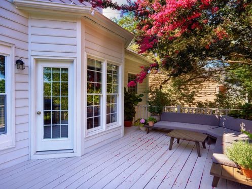 beautiful wood deck