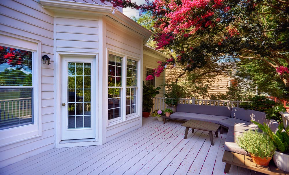 beautiful wood deck