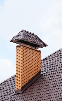 flashing at base of chimney