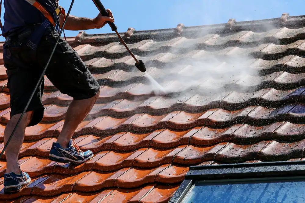pressure washing roof