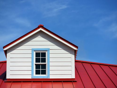 red metal roof