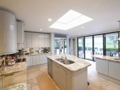 skylight in kitchen