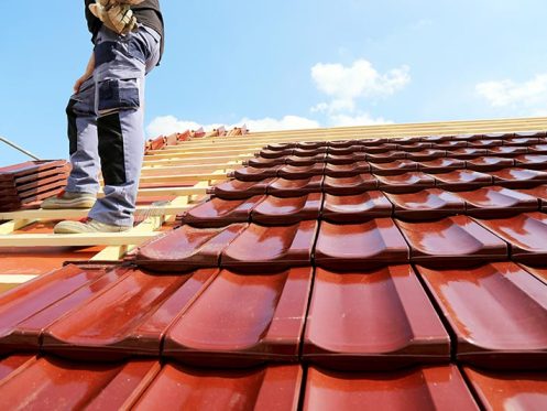 tile installation roof
