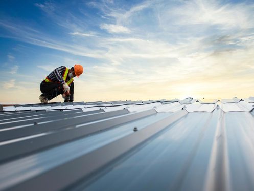 working metal roof